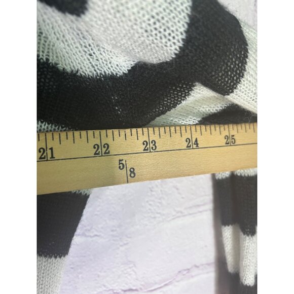 Striped Contrast Sweater With Orange Cuffs By Little Lies Anthropologie - Picture 7 of 11